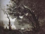 Jean-Baptiste Corot, Mott memories Fontainebleau